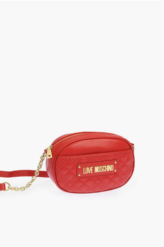 Moschino LOVE quilted faux leather camera bag