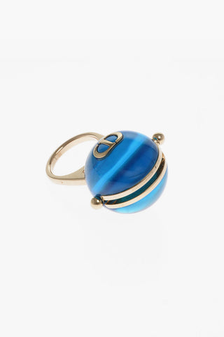 Dior Metal SORBET Ring with Resin Detail