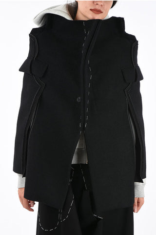 Maison Margiela MM0 Deconstructed Wool Blend Coat