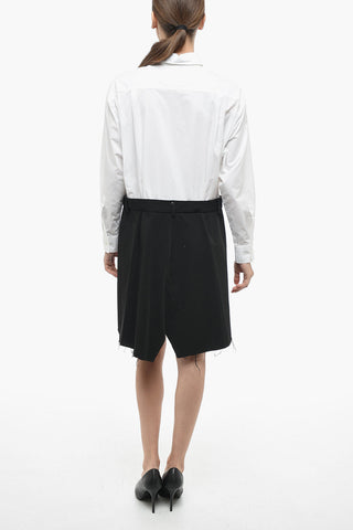 Maison Margiela MM6 Cotton Shirt Dress with 2-Piece Design