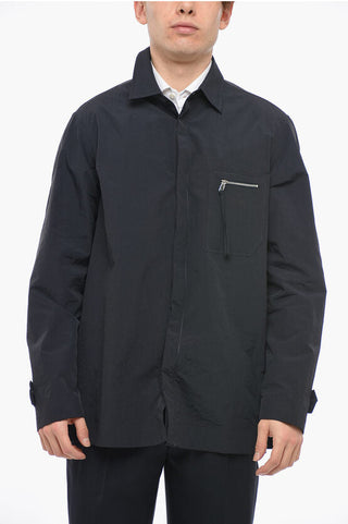 Fendi Nylon Overshirt with Zipped Breast-pocket