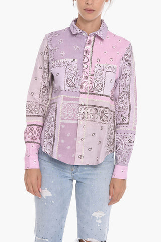 Amiri Paisley Patterned RECONSTRUCTED Cotton Shirt