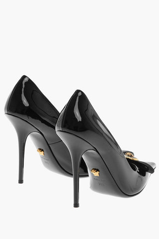 Versace Patent Leather Pumps with Logoed Detail 11cm