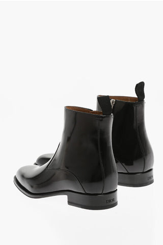 Dior Patente Leather TIMELESS Boots With Leather Soles