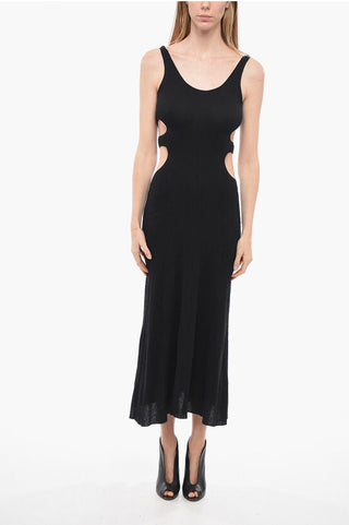 Chloe Silk Blend Maxidress with Cut-outs