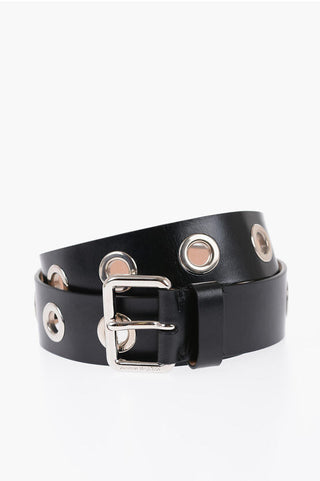 Alexander McQueen Studded Leather Belt 40mm