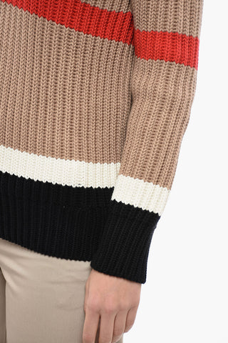 Burberry V-Neck Cashmere Blend Jumper