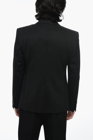 Dolce & Gabbana Virgin Wool SICILIA Blazer with Peak Lapel