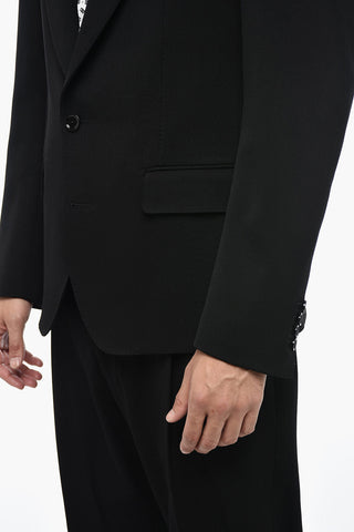 Dolce & Gabbana Virgin Wool SICILIA Blazer with Peak Lapel